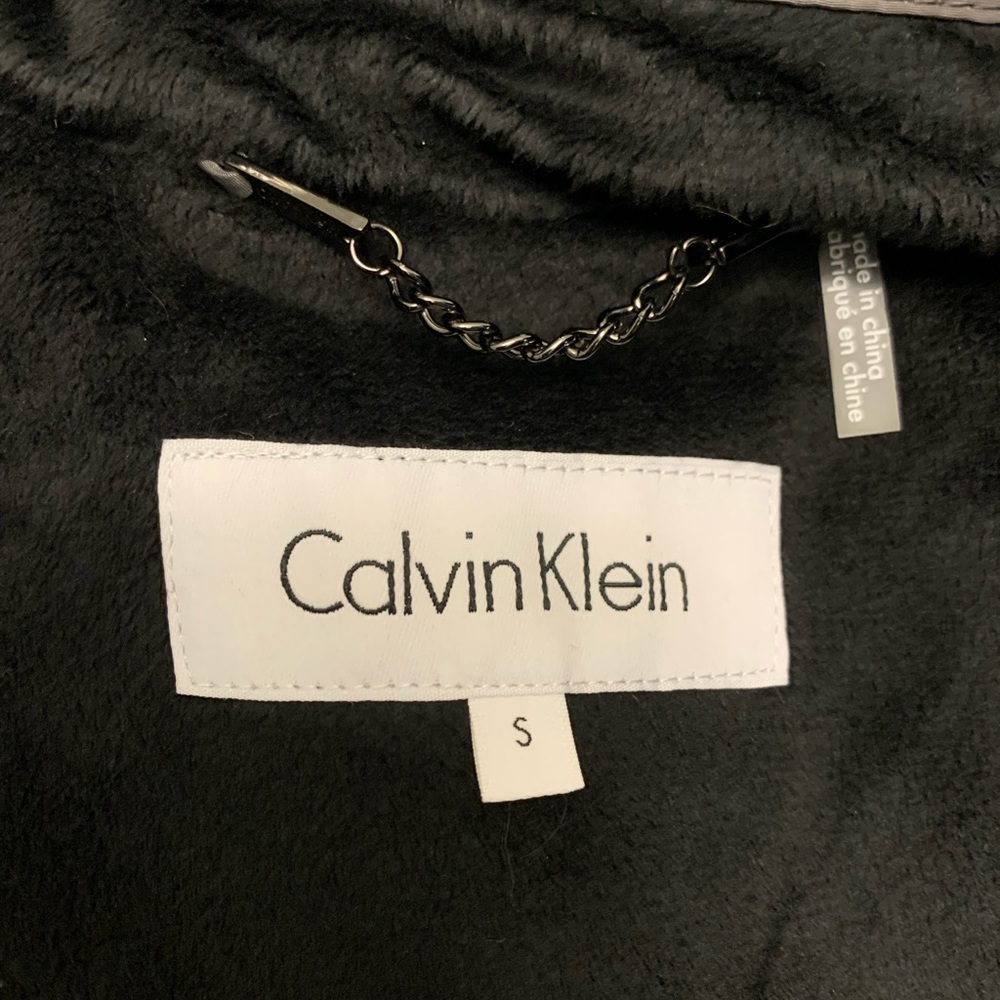Calvin Klein Long Winter Parka Coat in Titan NWT - Picture 4 of 7